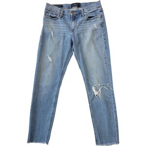 Lucky Brand woman's blue Brook Capri denim pants size 4/27